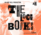 The Log Books podcast artwork with two volunteers in an orange background